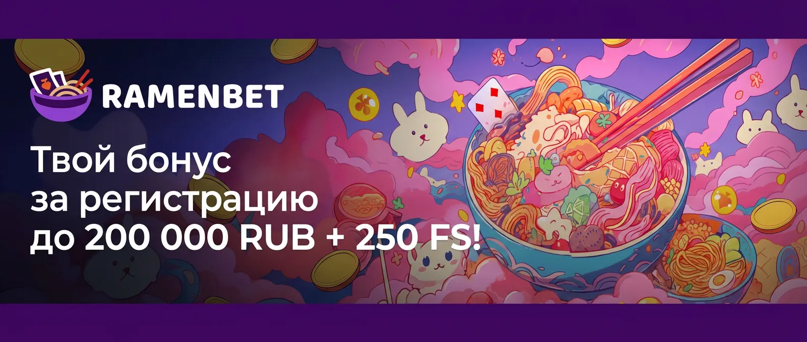 Рамен бет казино баннер